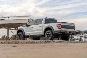 Ford F-150 Raptor Suspension Lift Kit - Front + Rear - Rough Country - Coil Spring, 2.25 in Front + 1 in Rear, Factory Fox Compatible, 4WD - '21-'25